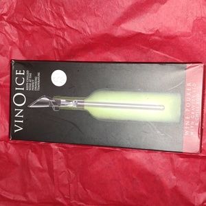 VINOICE Wine Pourer with Gravity Lid & Chill Rod New in Box